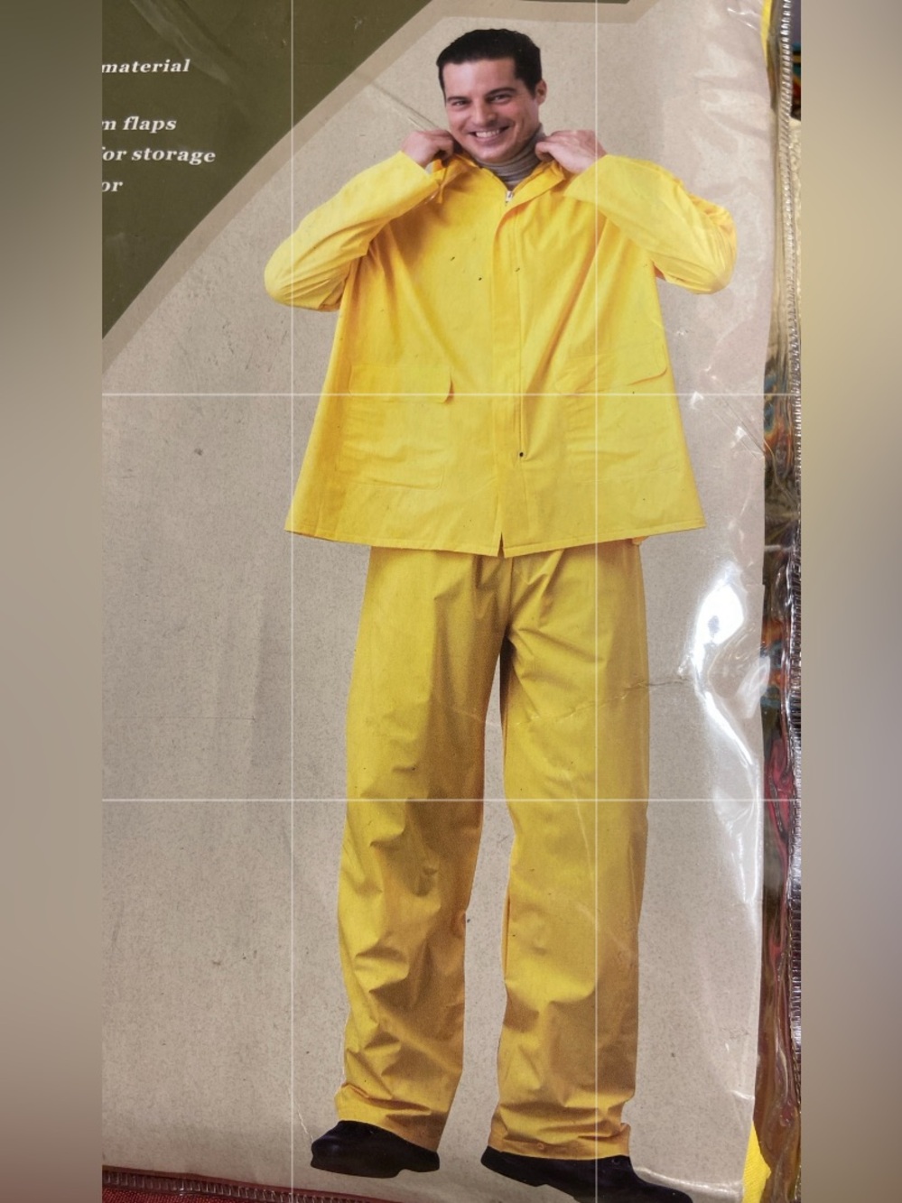 Northwest Territory Vintage 2 Piece Deluxe Vinyl Rainsuit L/XL New. - Picture 2 of 12